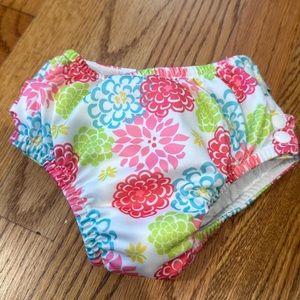 Green sprout cloth reusable snap up swim diaper size 18 mo